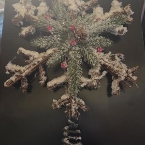 Snowy Pinecone Holiday Ornament